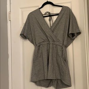 Grey romper. Size large.